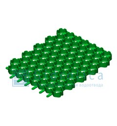 Решетка газонная 70.40.3,2 - пластиковая зеленая, соты