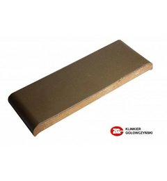 Парапетная плитка, плоский профильный кирпич ZG (Польша) 305x110x25 коричневый